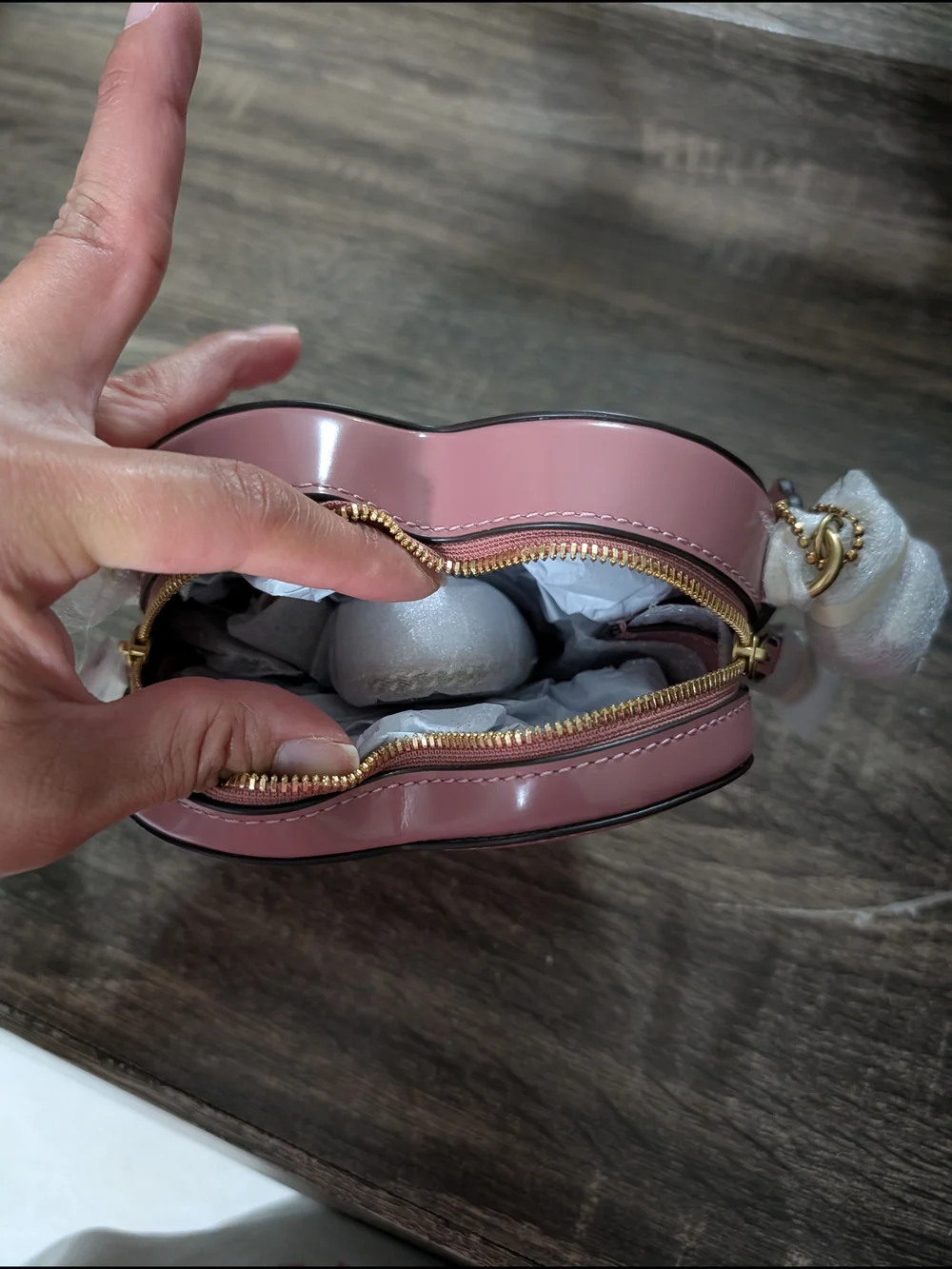 Coach Heart Crossbody Bag in Pink
